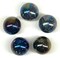 JUPITER Purple/Spots Iridescent Glass Marbles 22mm (7/8 inch) SHOOTER Taw (Lot of 5)